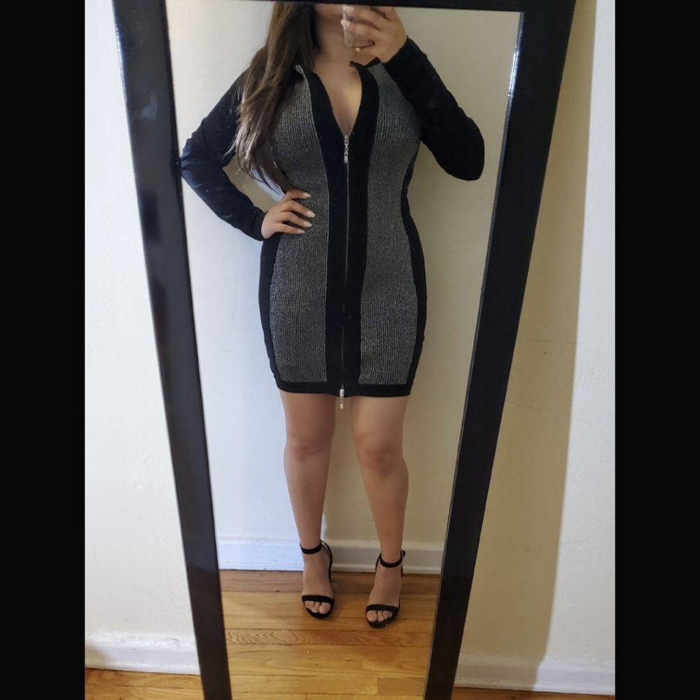 Full Zip Sweater Dress